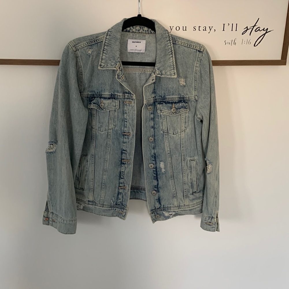 Distressed Jean Jacket